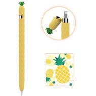 [아마존베스트]AhaStyle iPencil Case Sleeve Cute Fruit Design Silicone Soft Protective Cover Accessories Compatible with Apple Pencil 1st Generation(Yellow)