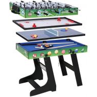 [아마존베스트]AHHC Multi Function 4 in 1 Combo Game Table, Soccer Foosball Table, Pool Table, Air Hockey Table, Table Tennis Table with Folding Legs，48 inch