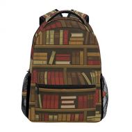 AHOMY Girls School Backpack Library Book Shelf College Book Bag Lady Travel Rucksack