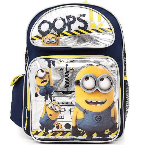  AI Despicable Me 2 Minions Large School Backpack 16 Book Bag - Oops!