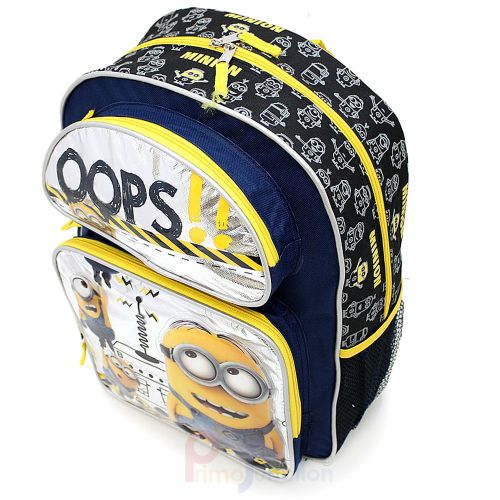  AI Despicable Me 2 Minions Large School Backpack 16 Book Bag - Oops!