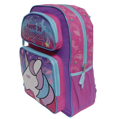  AI Always Be Magical Girls 16 inch Large Unicorn Backpack Licensed