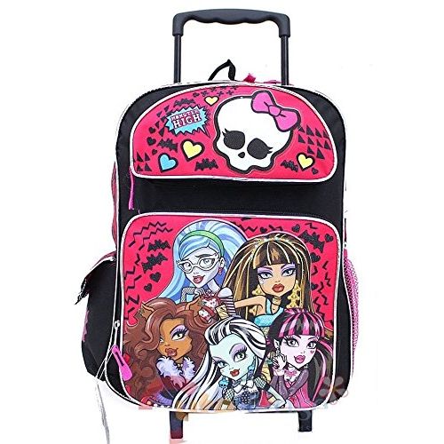  AI Monster High School 16 inches Large Rolling Backpack - Licensed Product