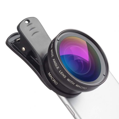  AIBOTY Cell Phone Camera Lens Kit，12x Macro Lens+0.45x Super Wide Angle Lens，Most Models for iPhone & Android