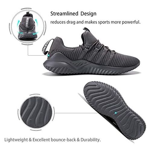  AICARE Damen Herren Sneaker Laufschuhe Air Sportschuhe Laufschuhe mit Luftpolster Turnschuhe Running Fitness Sneaker Outdoors Strassenlaufschuhe Sports - Viele Farben