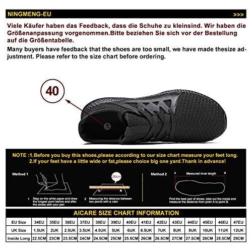  AICARE Damen Herren Sneaker Laufschuhe Air Sportschuhe Laufschuhe mit Luftpolster Turnschuhe Running Fitness Sneaker Outdoors Strassenlaufschuhe Sports - Viele Farben