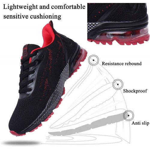  AICARE Damen Herren Sneaker Laufschuhe Air Sportschuhe Laufschuhe mit Luftpolster Turnschuhe Running Fitness Sneaker Outdoors Strassenlaufschuhe Sports - Viele Farben