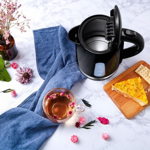  Electric Kettle Aicok Lightweight Electric Tea Kettle, 1500W Ultra Fast Water Kettle, 100% BPA Free, 1.7L Cordless Hot Water Teapot with Boil Dry Protection and Auto Shut Off