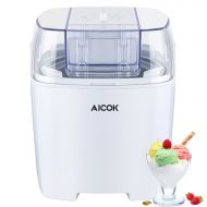 AICOK Aicok Automatic Ice Cream Maker Frozen Yogurt and Sorbet Maker Machine, 1.5 Quart, White