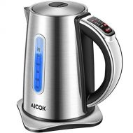 AICOK Electric Kettle, Aicok Upgraded Version Temperature Kettle, 1.7L Temperature Control Kettle with 6 LED Color Change, Fast Boiling Water Boiler with Double Water Gauge BPA Free