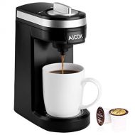 AICOK Aicok Single Serve Coffee Maker, Coffee Machine with 12OZ Water Tank, for Most Single Cup Pods including K-Cup Pods, Quick Brew Technology Travel One Cup Coffee Brewer
