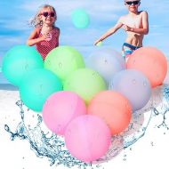 Reusable Water Balloon Pool Toys,10 PCS Self Sealing Silicone Water Ball Pool Beach Toys for Kids,Summer Fun Water Toys for Outdoor Activities, Summer Party, Water Park, Family Game