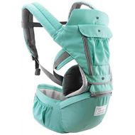 AIEBABY 360° Ergonomic Baby Carrier for Newborn with Hip Seat Front and Back for All Seasons