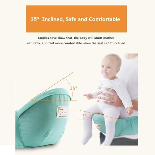  AIEBABY 360° Ergonomic Baby Carrier for Newborn with Hip Seat Front and Back for All Seasons