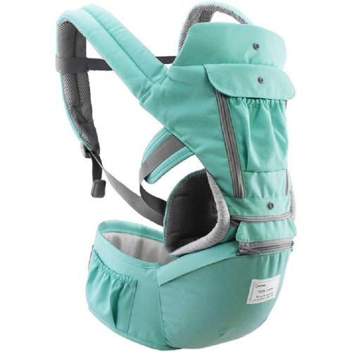  AIEBABY 360° Ergonomic Baby Carrier for Newborn with Hip Seat Front and Back for All Seasons