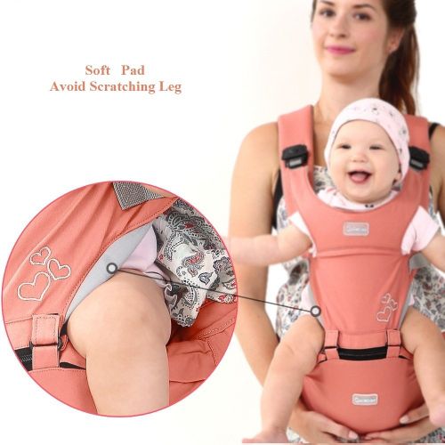  AIEBABY 360° Ergonomic Baby Carrier for Newborn with Hip Seat Front and Back (Camouflage)