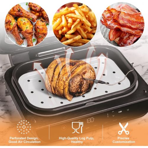  AIEVE Airfryer Parchment Liners for Ninja Air Fryer, 100 Pcs Air Fryer Disposable Paper Liner Air Fryer Accessories Compatible with Ninja Foodi Grill and Air Fryer Ninja Air Fryer
