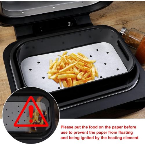 AIEVE Airfryer Parchment Liners for Ninja Air Fryer, 100 Pcs Air Fryer Disposable Paper Liner Air Fryer Accessories Compatible with Ninja Foodi Grill and Air Fryer Ninja Air Fryer