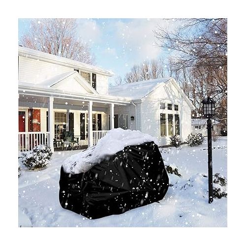  Riding Lawn Mower Cover Waterproof Garden Tractor Cover Heavy Duty Fits Decks up to 54’’, Large Premium Riding Lawn Tractor Cover Outdoor UV Resistant Protection, Universal Size