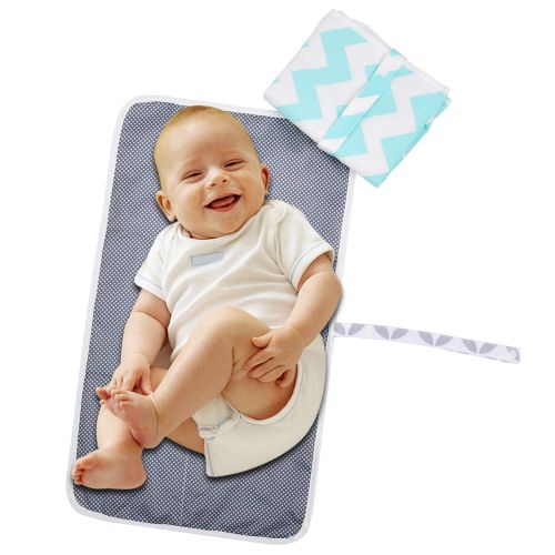  [아마존베스트]AIFUSI Diaper Changing Pad, Waterproof Pad Baby Portable Changing Mat Travel Mat Station for...