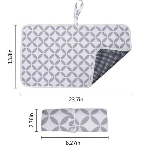  AIFUSI Diaper Changing Pad, Waterproof Pad Baby Portable Changing Mat Travel Mat Station for Home,Travel & Outside Idefair- 2 Pack