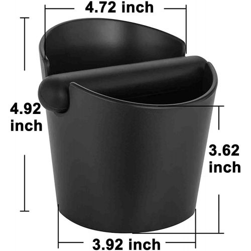  [아마존베스트]AIFUSI Espresso Knock Box, 4.8 Inch Coffee Knock Box Espresso Dump Bin For Coffee Grounds with Removable Knock Bar and Non-Slip Base Shock-Absorbent Durable Barista Style