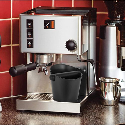  [아마존베스트]AIFUSI Espresso Knock Box, 4.8 Inch Coffee Knock Box Espresso Dump Bin For Coffee Grounds with Removable Knock Bar and Non-Slip Base Shock-Absorbent Durable Barista Style