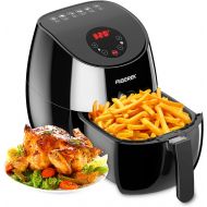 AIGEREK Air Fryer, Touch Screen Digital Air Fryer & Insulted Basket Handle, Fry Healthy With 80% Less Fat, Black3.7QTArk200BE