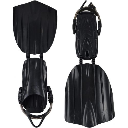  AIHONG Water Sport Professional Scuba Diving fins Open Heel Adjustable Straps Long Flippers Free Dive fins Equipment for Men Women for Boys Girls Men Women