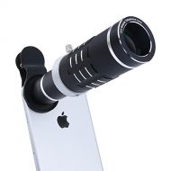 AIKER Cell Phone Lens 18X Telephoto Lens with Flexible Tripod and Universal Clip for iPhone Samsung and Most Smart Phone (Black)