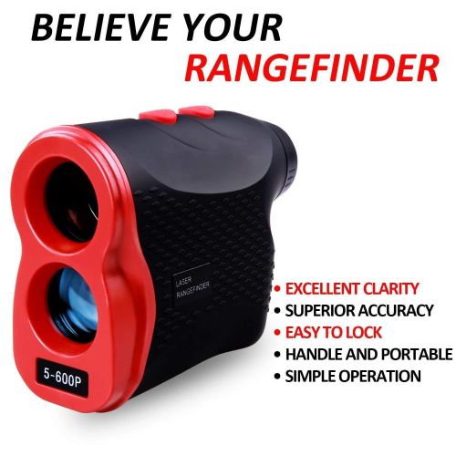  AIKOTOO Golf Rangefinder, 600 Yards Range Finder with Golf for Distance