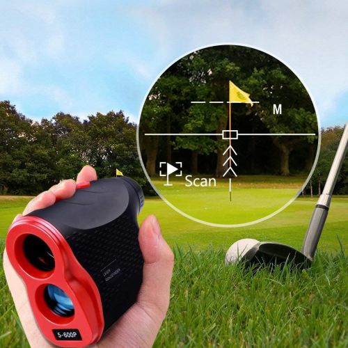  AIKOTOO Golf Rangefinder, 600 Yards Range Finder with Golf for Distance