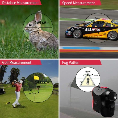  AIKOTOO Golf Rangefinder, 600 Yards Range Finder with Golf for Distance