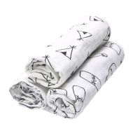 AIMIUKIDS Baby Swaddle Blanket Unisex Soft 100% Cotton Muslin Large 43 x 47 inches for Boys and Girls 3 Pack