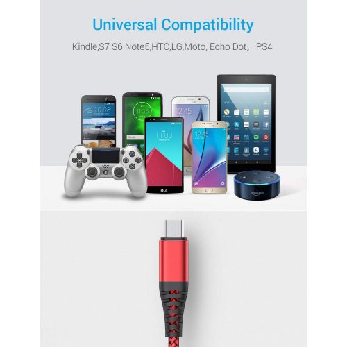  [아마존 핫딜]  [아마존핫딜]AINOPE Micro USB Handy Ladekabel 2 Stueck 2M Nylon Android Micro USB Kabel Metallstecker Samsung Galaxy s7 ladekabel fuer Samsung S7/ S6/ J7/ Note 5,Huawei,Wiko,Nexus,Motorola,Nokia,