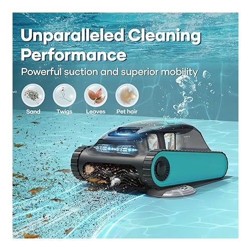  (2024 Upgraded) AIPER Scuba S1 Pool Vacuum for Inground Pools, Cordless Robotic Pool Cleaner, Wall Climbing, Smart Navigation, 150 min Battery Life, for Pools up to 1,600 Sq.ft