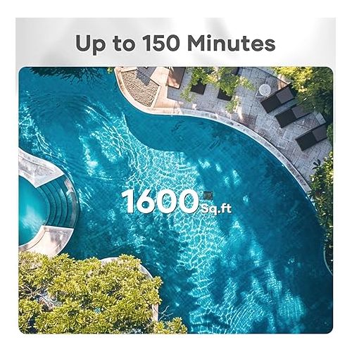  AIPER Cordless Pool Cleaner Robot for In-ground Pools, Pool Vacuum, Wall Climbing and WavePath Navigation Cleaning for Pools up to 1600 Sq.ft, 2.5 Hours Battery Time-Scuba S1