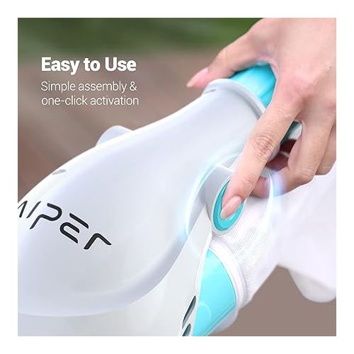  AIPER Pilot H1 Cordless Handheld Pool Vacuum Rechargeable Swimming Pool Vacuum Cleaner, 60 Minutes Running Time, Stronger Suction for Swimming Pools, Hot Tubs and Spas