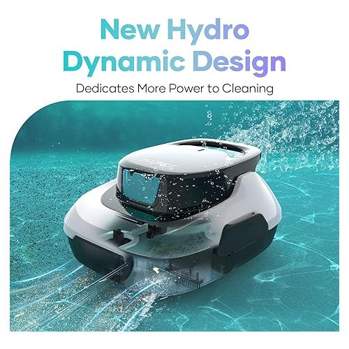  AIPER Scuba SE Plus Robotic Pool Cleaner, Cordless Robotic Pool Vacuum, Lasts up to 1.5 Hours, Ideal for Above Ground Pools, Automatic Cleaning with Self-Parking Capabilities