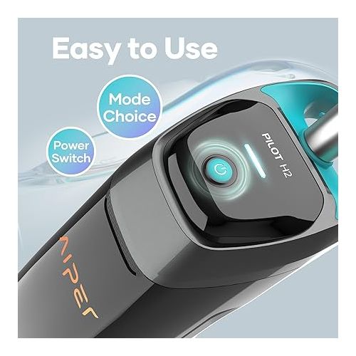  AIPER Handheld Pool Vacuum, Cordless Pool Cleaner for Above Ground & In-ground Pools, Hot Tubs, Spas Vac, 8X Strong Scution, Two Cleaning Modes, 70 Min Battery Life, Ideal for Cleaning Corners, Steps