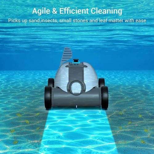  AIPER Cordless Robotic Pool Cleaner, Pool Vacuum with Upgraded Dual-Drive Motors, Auto-Dock Technology, Up to 90 Mins Cleaning for Above/In-ground Pools with Flat Floor Up to 861 S