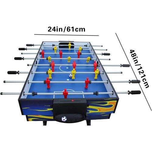  AIPINQI 4-in-1 Multi Game Combination Table Set, 48 Mini Foosball, Ping Pong, Pool Table, Slide Hockey for Game Rooms, Bars, Party, Family Night