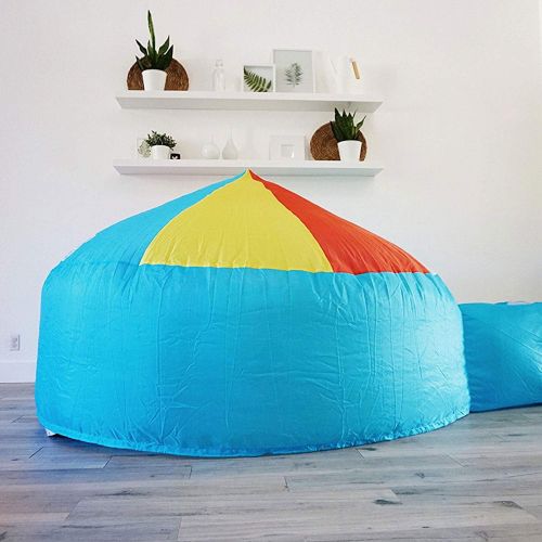  [아마존베스트]The Original AirFort Build A Fort in 30 Seconds, Inflatable Fort for Kids (Beach Ball Blue)