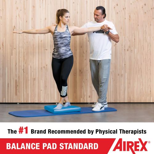  Airex Balance Pad Foam Board Stability Cushion Exercise Trainer for Balance, Stretching, Physical Therapy, Mobility, Rehabilitation and Core Strength Training 16 x 20 x 2.5, Blue