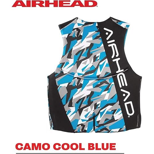  AIRHEAD Men's Camo Cool Neolite Kwik-Dry Life Jacket, Coast Guard Approved