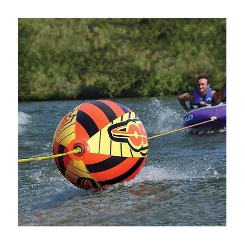  Airhead Viper Towable 1-3 Rider Tube for Boating and Water Sports, Heavy Duty Full Nylon Cover