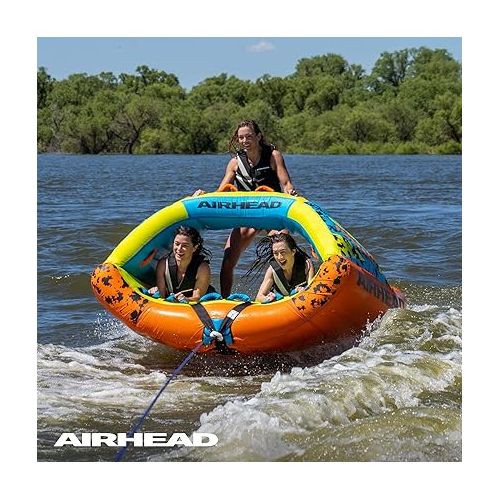  AIRHEAD Poparazzi, 1-3 Rider Towable Tube for Boating, Multiple Size Options Available