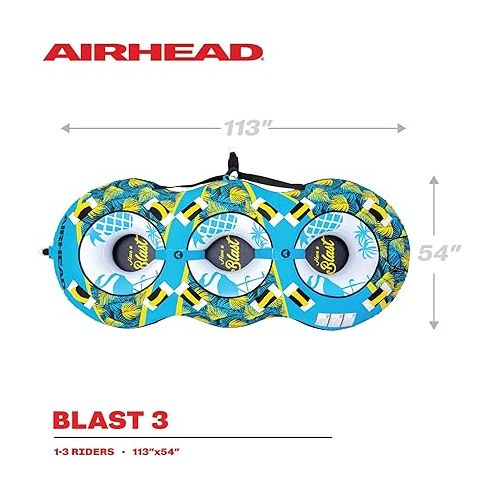  AIRHEAD Blast Towable Tube for Boating with 1-4 Rider Options