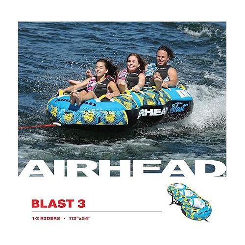  AIRHEAD Blast Towable Tube for Boating with 1-4 Rider Options