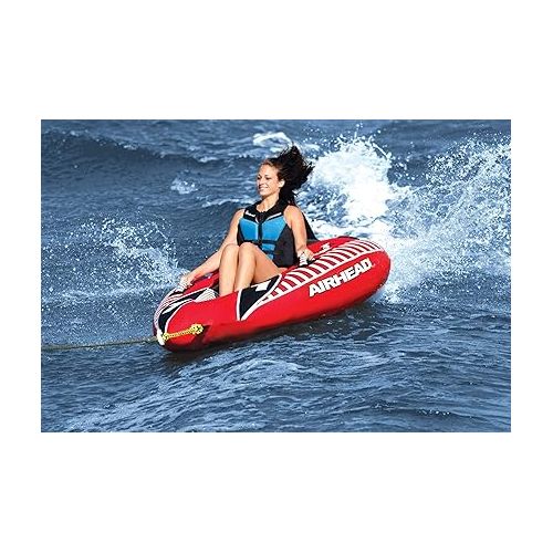  Airhead Viper Towable 1-3 Rider Models, Tube for Boating and Water Sports, Heavy Duty Full Nylon Cover